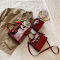 Aiké Maison Croc-Embossed Satchel