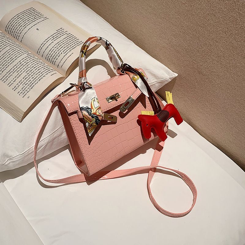 Aiké Maison Croc-Embossed Satchel