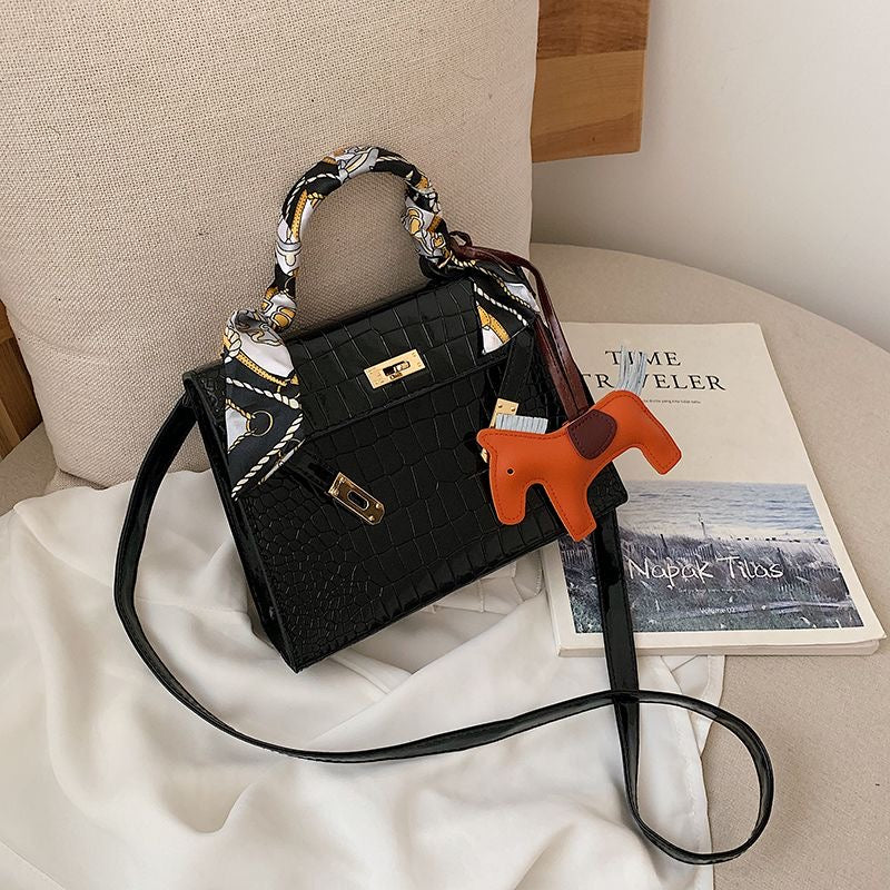 Aiké Maison Croc-Embossed Satchel