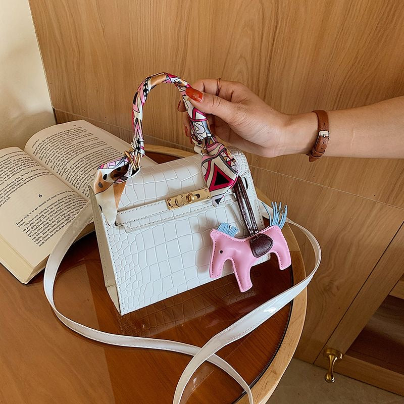 Aiké Maison Croc-Embossed Satchel