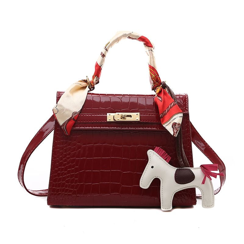Aiké Maison Croc-Embossed Satchel