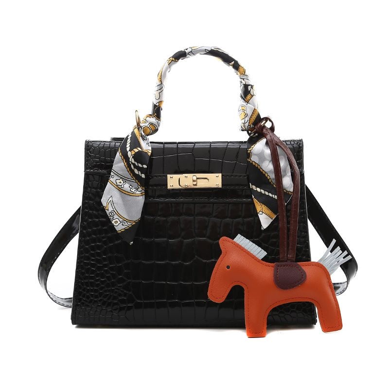 Aiké Maison Croc-Embossed Satchel