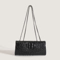 Aiké Panthère Croc-Embossed Patent Clutch