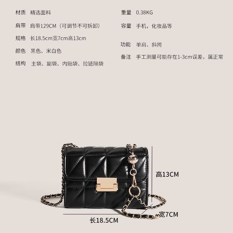 Aiké Classique Diamond-Quilted Flap Bag