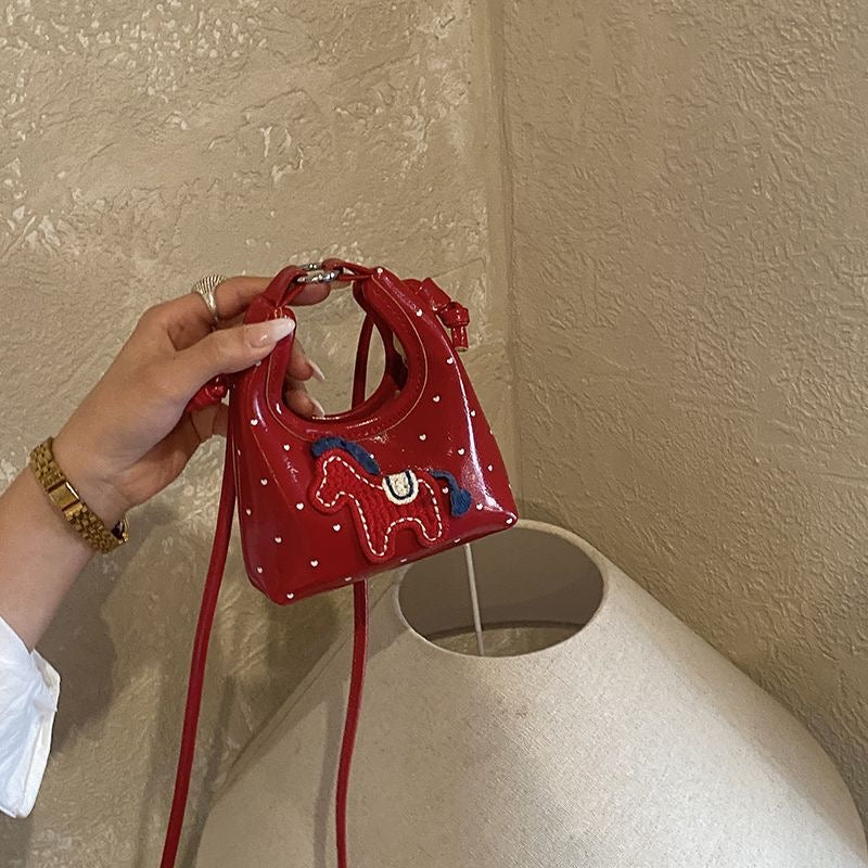 Aiké Fantaisie Horse-Embroidered Mini Bag